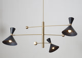 Diabolo 7 Arm Chandelier In Style Of Stilnovo