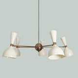 Contempopary Modern Brass 5 Arm Chandelier Light Fixture