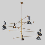 Diabolo 7 Arm Chandelier In Style Of Stilnovo