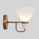 Glass Cone Shade Wall Lamp