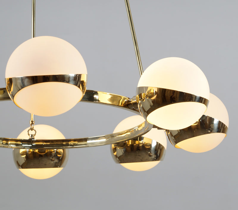 9 Globe Ring Chandelier