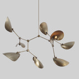 Drop 8 Brass Chandelier