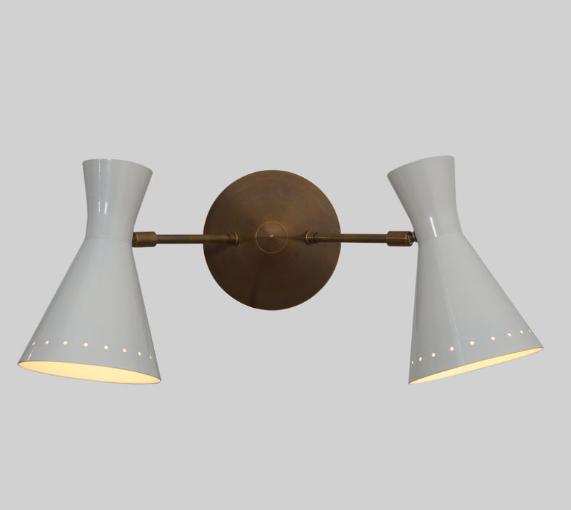 Double Shade Wall Lamp