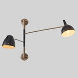 Double Shade Swing Arm Wall Lamp