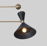 Diabolo 7 Arm Chandelier In Style Of Stilnovo