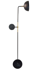 2 Armed Wall Light Modern Brushed Brass Sputnik