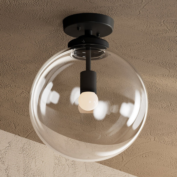 Single Light Semi Flush Fixture