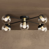 Five Light Semi Flush Fixture