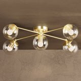 Five Light Semi Flush Fixture