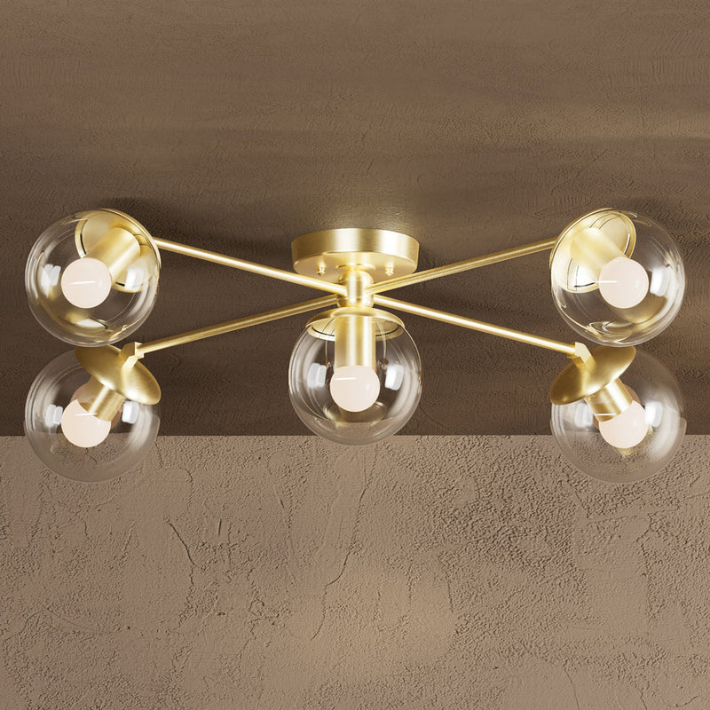 Five Light Semi Flush Fixture