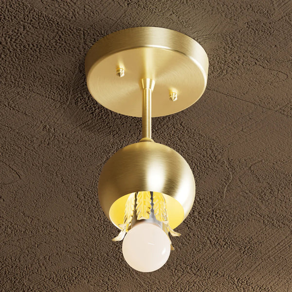 Single Light Semi Flush Fixture