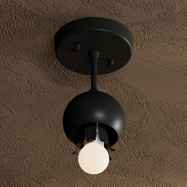 Single Light Semi Flush Fixture