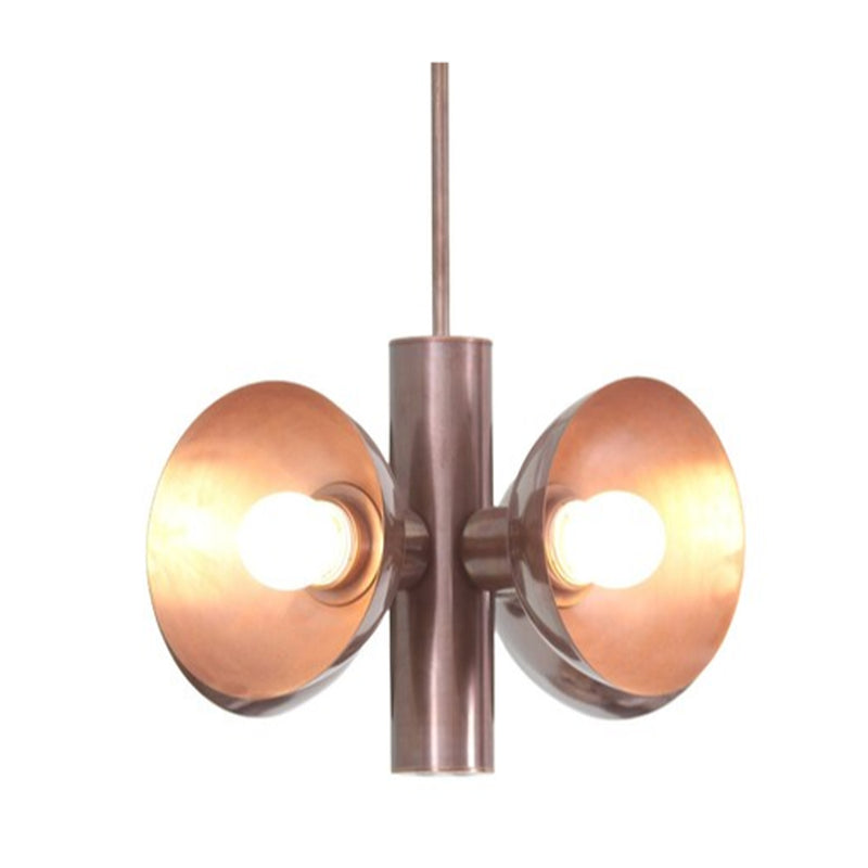 4 Light Ceiling Dome Contemporary Style Raw Brass