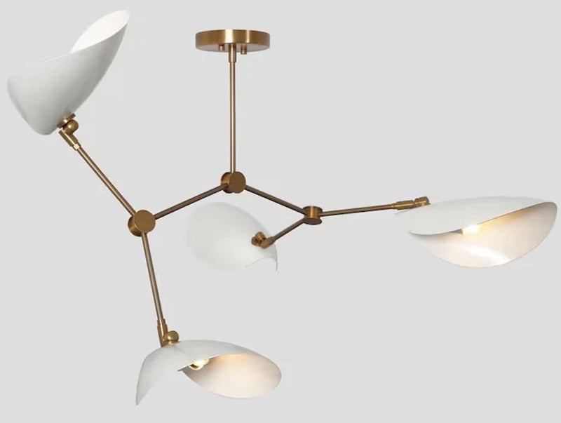 Four Arm Mid Century Modern Sputnik Chandelier