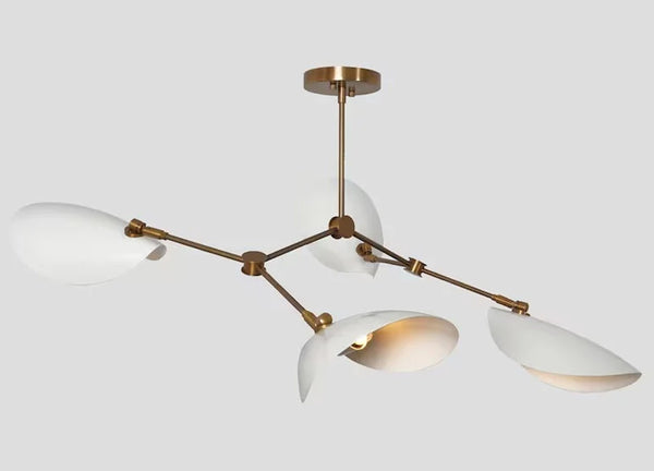 Four Arm Mid Century Modern Sputnik Chandelier