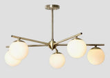 5 Globe Mid Century Sputnik Chandelier