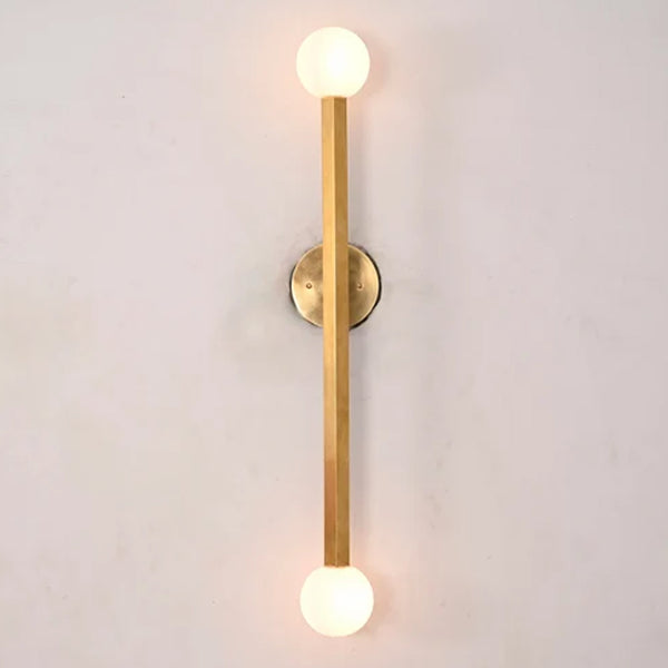 2 Light Wall Mid Century Brass Sputnik chandelier