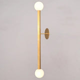 2 Light Wall Mid Century Brass Sputnik chandelier