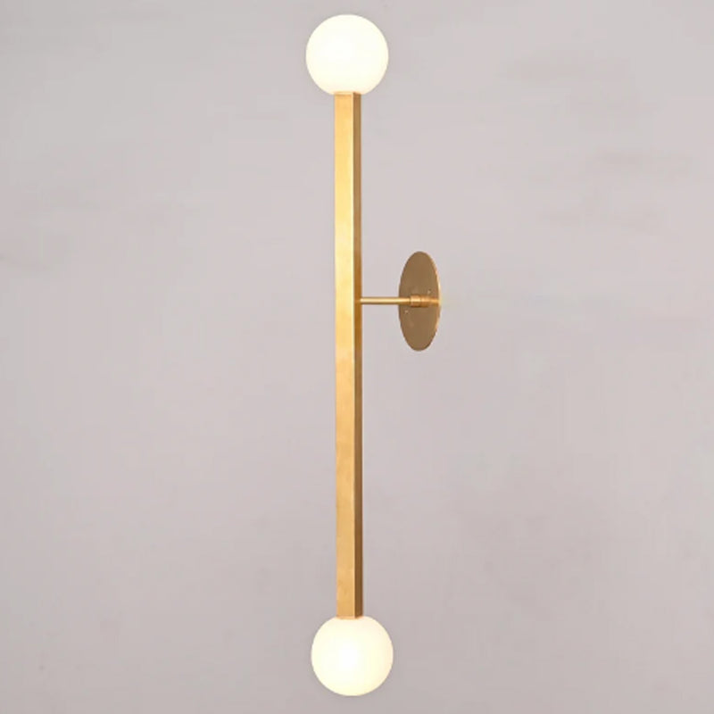 2 Light Wall Mid Century Brass Sputnik chandelier