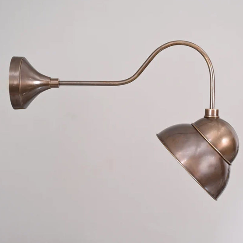 1 Light Gooseneck Handmade Vintage Wall Mid