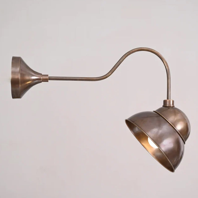 1 Light Gooseneck Handmade Vintage Wall Mid