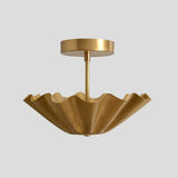 Semi Flush mount Ceiling Light Italian Brass Pendant