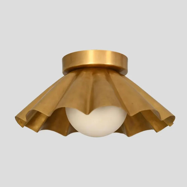 Flush mount Ceiling Light Italian Brass Pendant