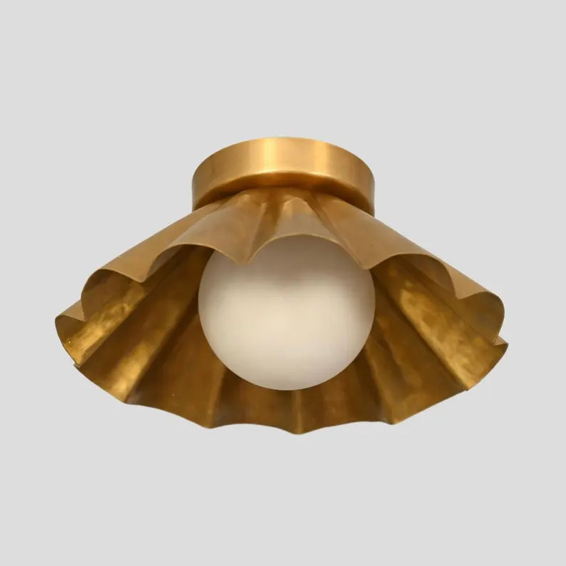 Flush mount Ceiling Light Italian Brass Pendant