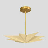 Brass Star Disc Ceiling Light Italian Minimalist