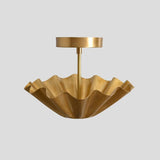 Semi Flush mount Ceiling Light Italian Brass Pendant