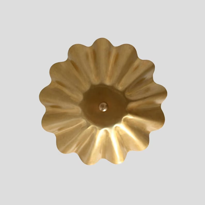 Semi Flush mount Ceiling Light Italian Brass Pendant