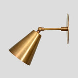 Brass Light Wall Sconce Articulated Mid Century