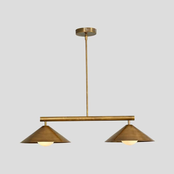 Light Mid century modern Antique Brass Black