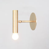 Brass Cylinder Wall Sconce Italian Brass Sconces