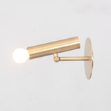 Brass Cylinder Wall Sconce Italian Brass Sconces