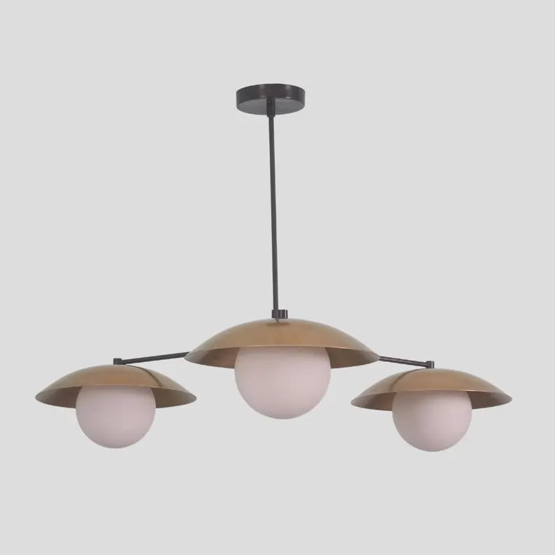 Pendant Light Globe Brass Modern Chandelier