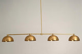 8 Light Modern Raw Brass Linear Dining chandelier