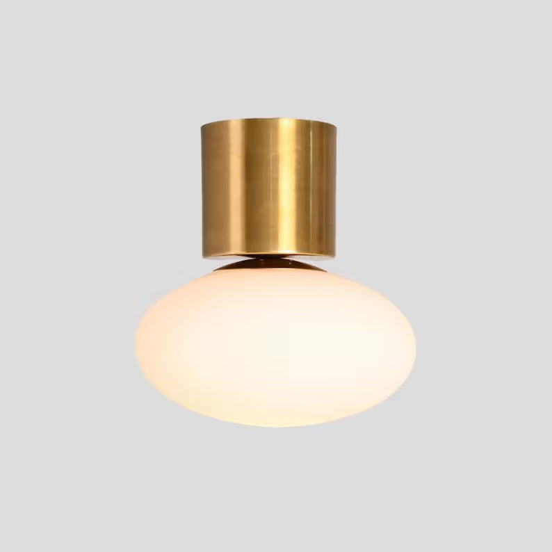 Flush mount Light Minimalistic Sconce Italian Brass