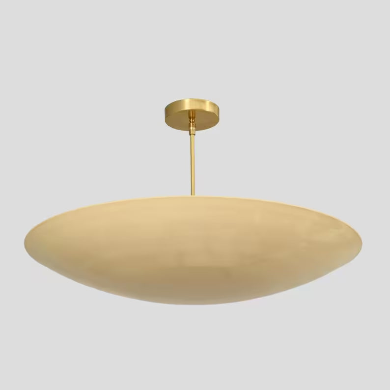 Modern Brass Sputnik Chandelier 6 Light Dome Ceiling