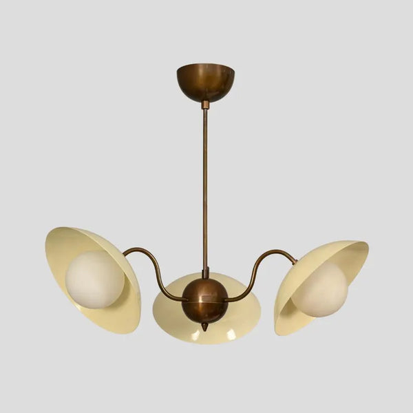 Cream Ceiling Light Mid century Orb Pendant Lamp