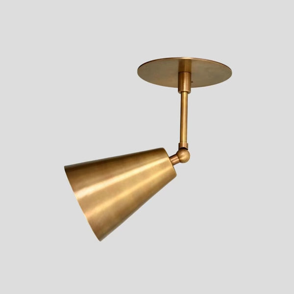 Wall Sconce Italian Brass 1950s Mid Century Modern Style Lamp