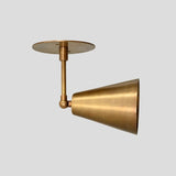 Wall Sconce Italian Brass 1950s Mid Century Modern Style Lamp