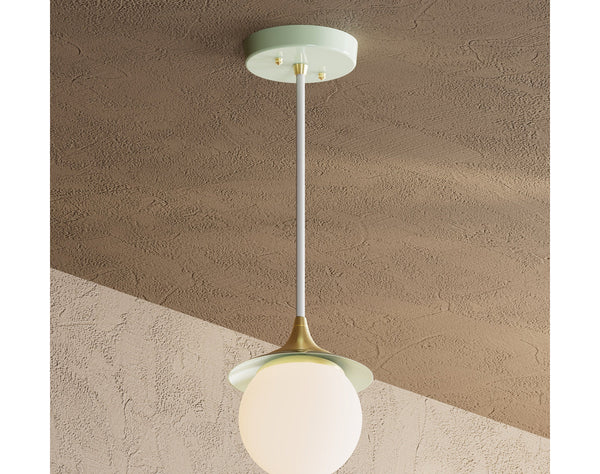 Modern Glass Globe Single Light Kitchen Pendant