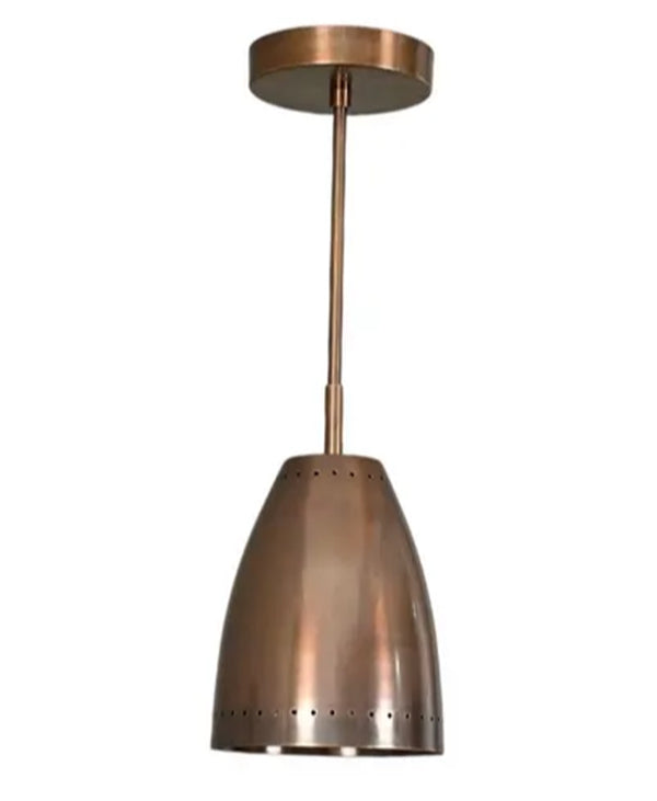 Art Deco Antique Brass single Sputnik chandelier