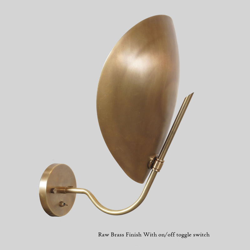 Turtle Brass Wall Sconce