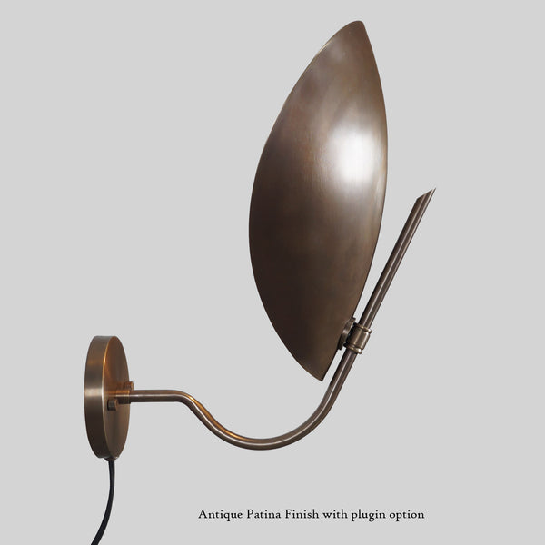 Turtle Brass Wall Sconce