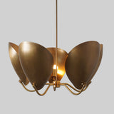 5 Curved Disk Shade Chandelier