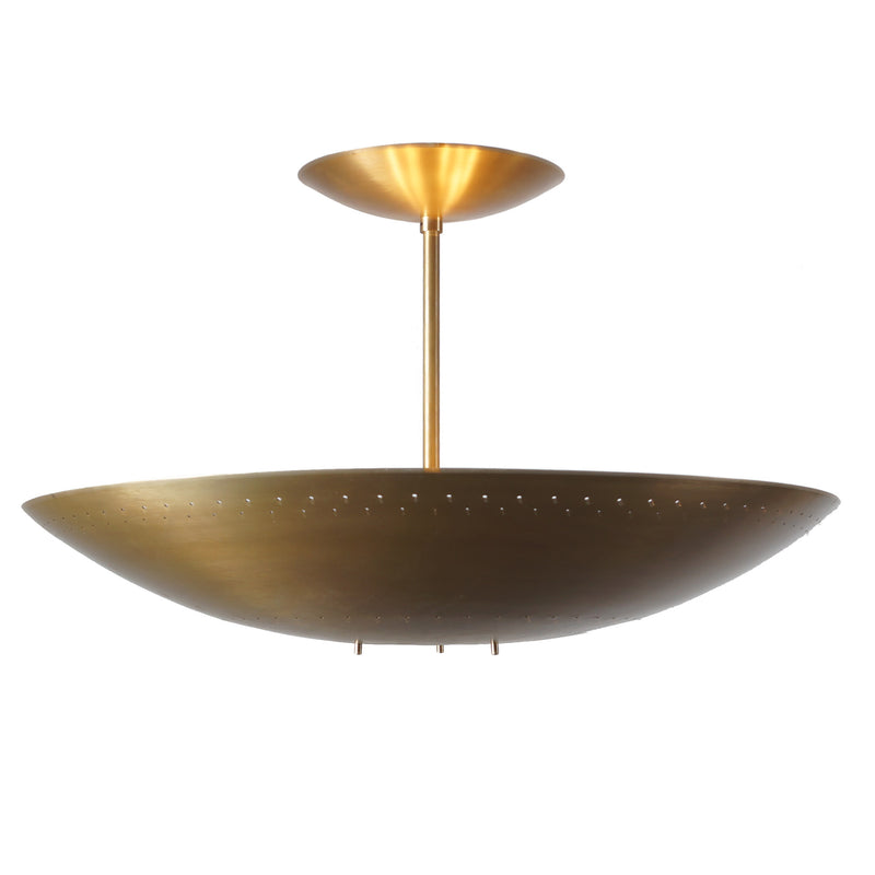 Aura 30 Brass Ceiling Pendant Light Fixture