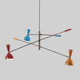 Diabolo 3 Arm Chandelier In Style Of Stilnovo