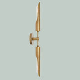 Brass Double Shade Counterbalance Wall Sconce